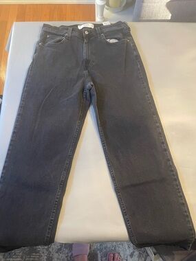 Hollister Washed Black Baggy Jeans Size 32/34